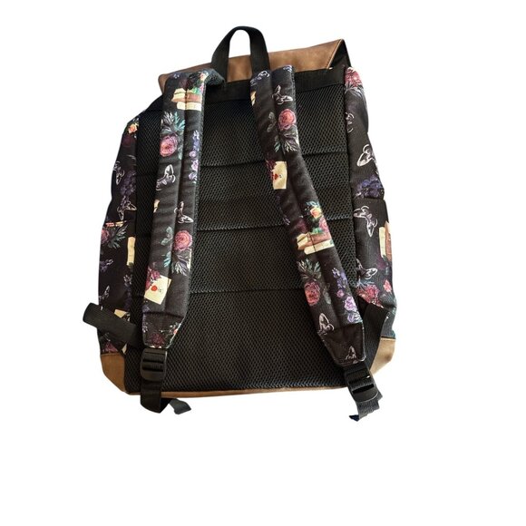 Harry Potter Hogwarts Crest Backpack Sorting Hat Floral Book Bag School Office - Picture 4 of 4